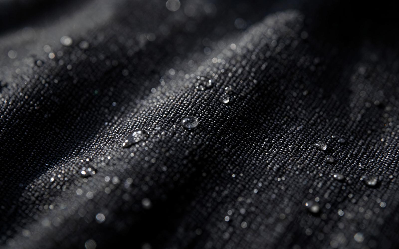 Macro detail of coated technical fabric